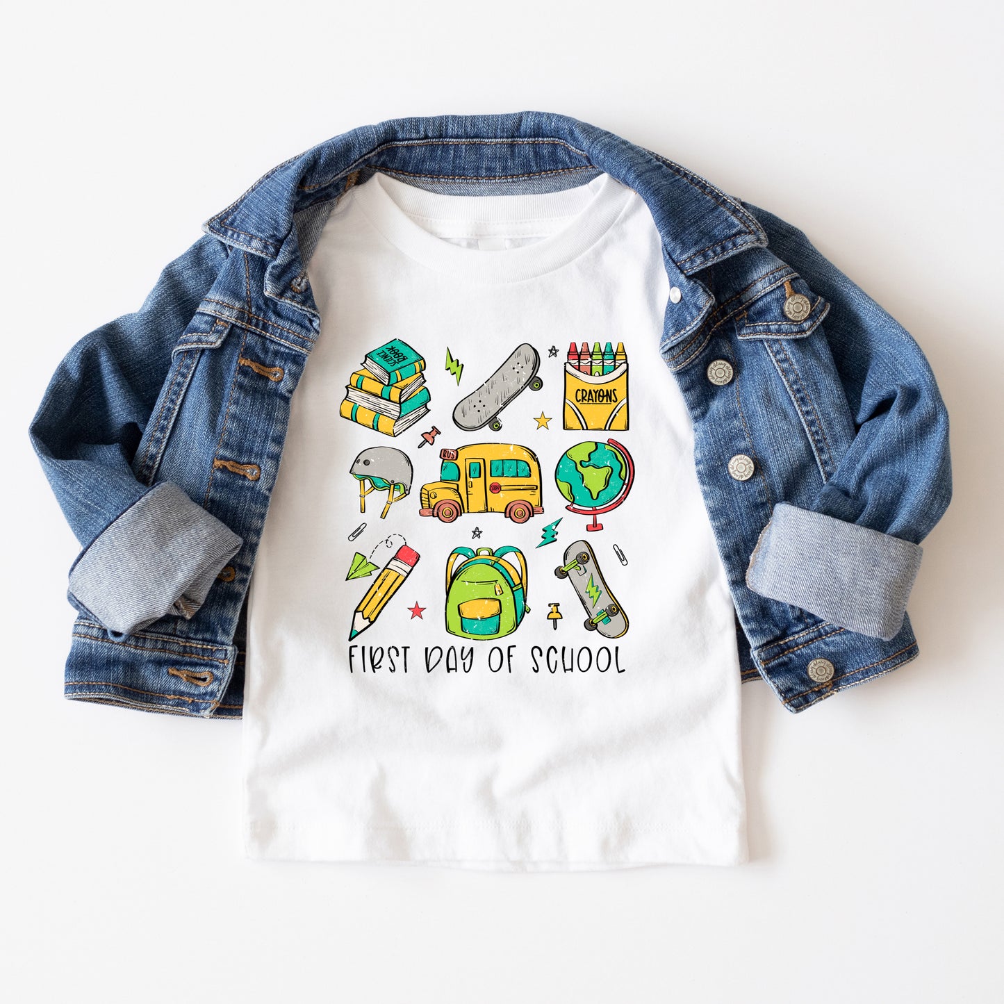 First Day Of School Chart | Youth Graphic Short Sleeve Tee