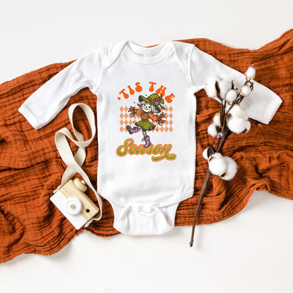 Tis The Season Scarecrow | Baby Graphic Long Sleeve Onesie