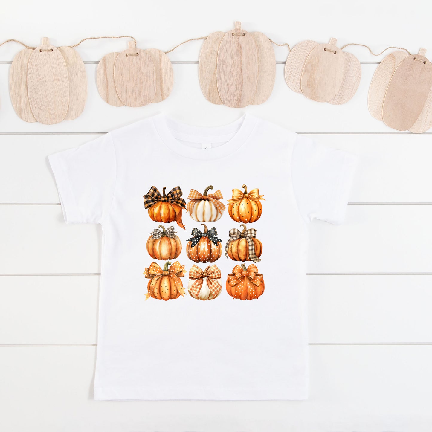 Coquette Fall Pumpkin Chart | Toddler Graphic Short Sleeve Tee