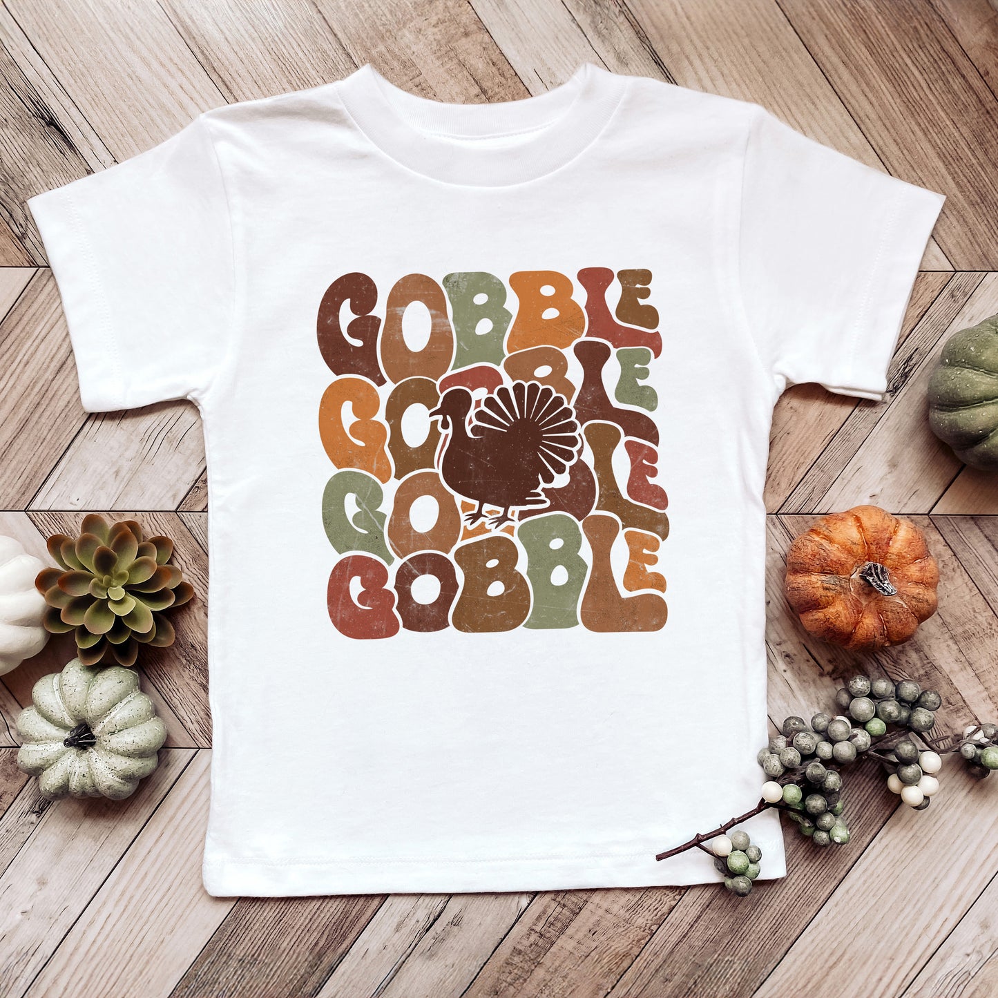 Gobble Turkey | Toddler Graphic Short Sleeve Tee