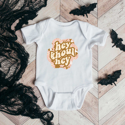 Hey Ghoul Hey Colorful | Baby Graphic Short Sleeve Onesie