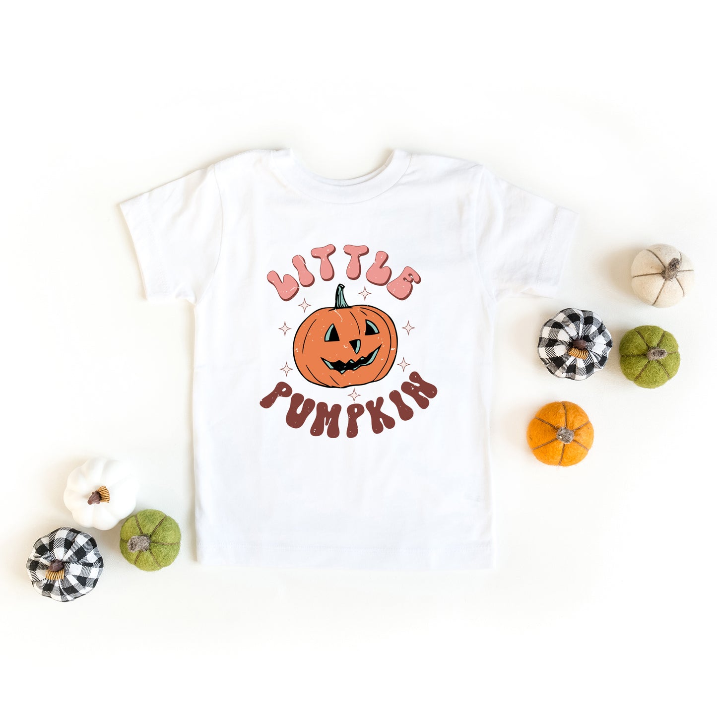 Little Pumpkin Retro | Toddler Graphic Short Sleeve Tee