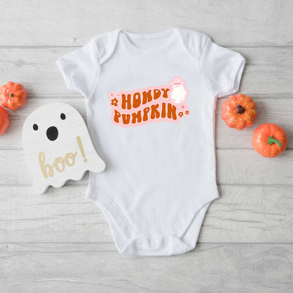 Howdy Pumpkin Ghost | Baby Graphic Short Sleeve Onesie