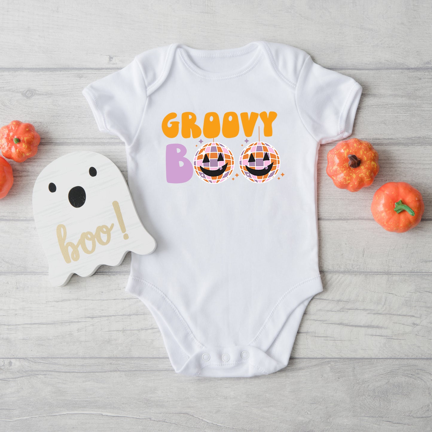 Groovy Boo | Baby Graphic Short Sleeve Onesie