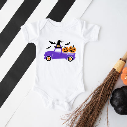 Witch Farm Truck | Baby Graphic Short Sleeve Onesie