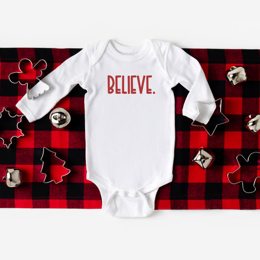 Believe Bold | Baby Graphic Long Sleeve Onesie