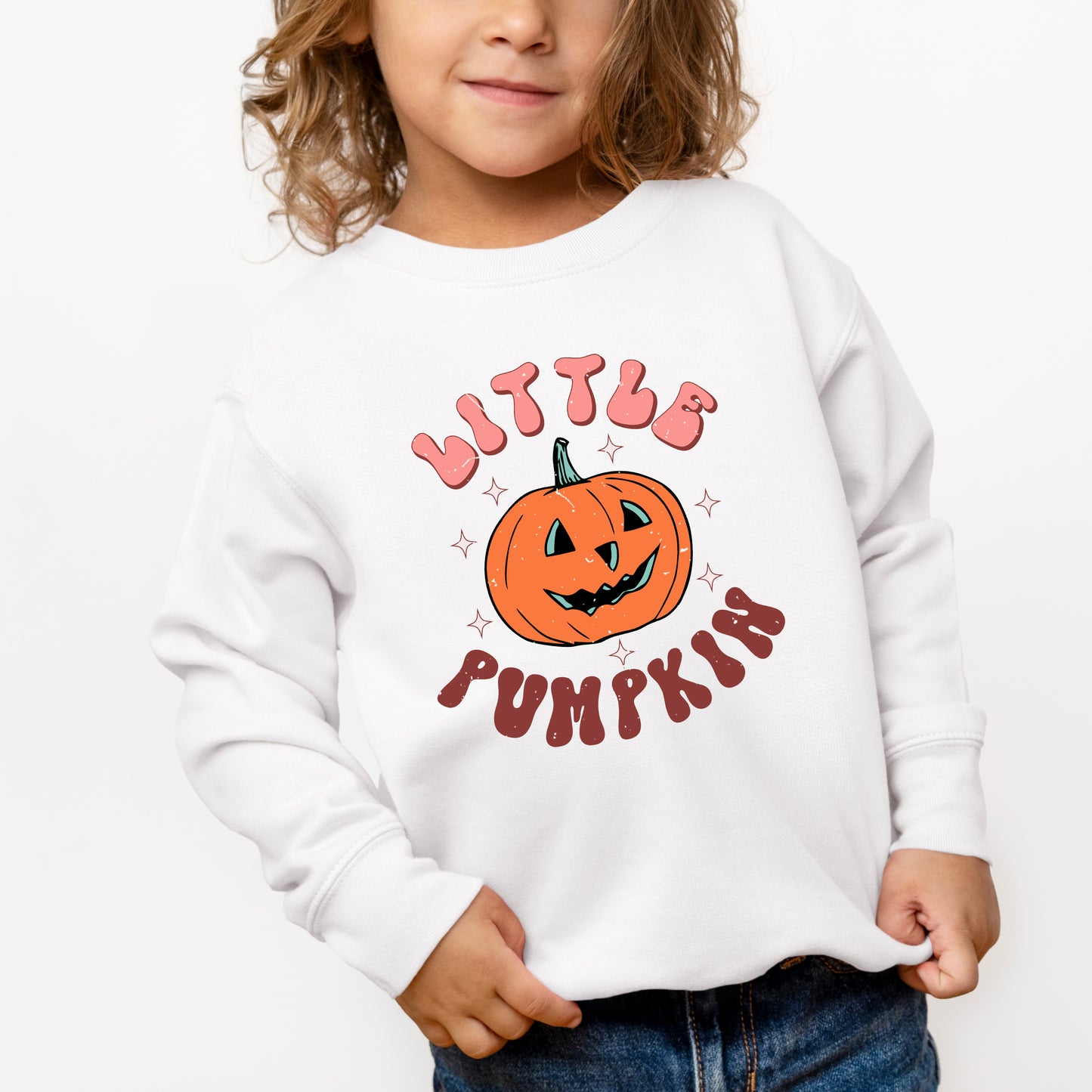 Little Pumpkin Retro | Toddler Graphic Sweatshirt