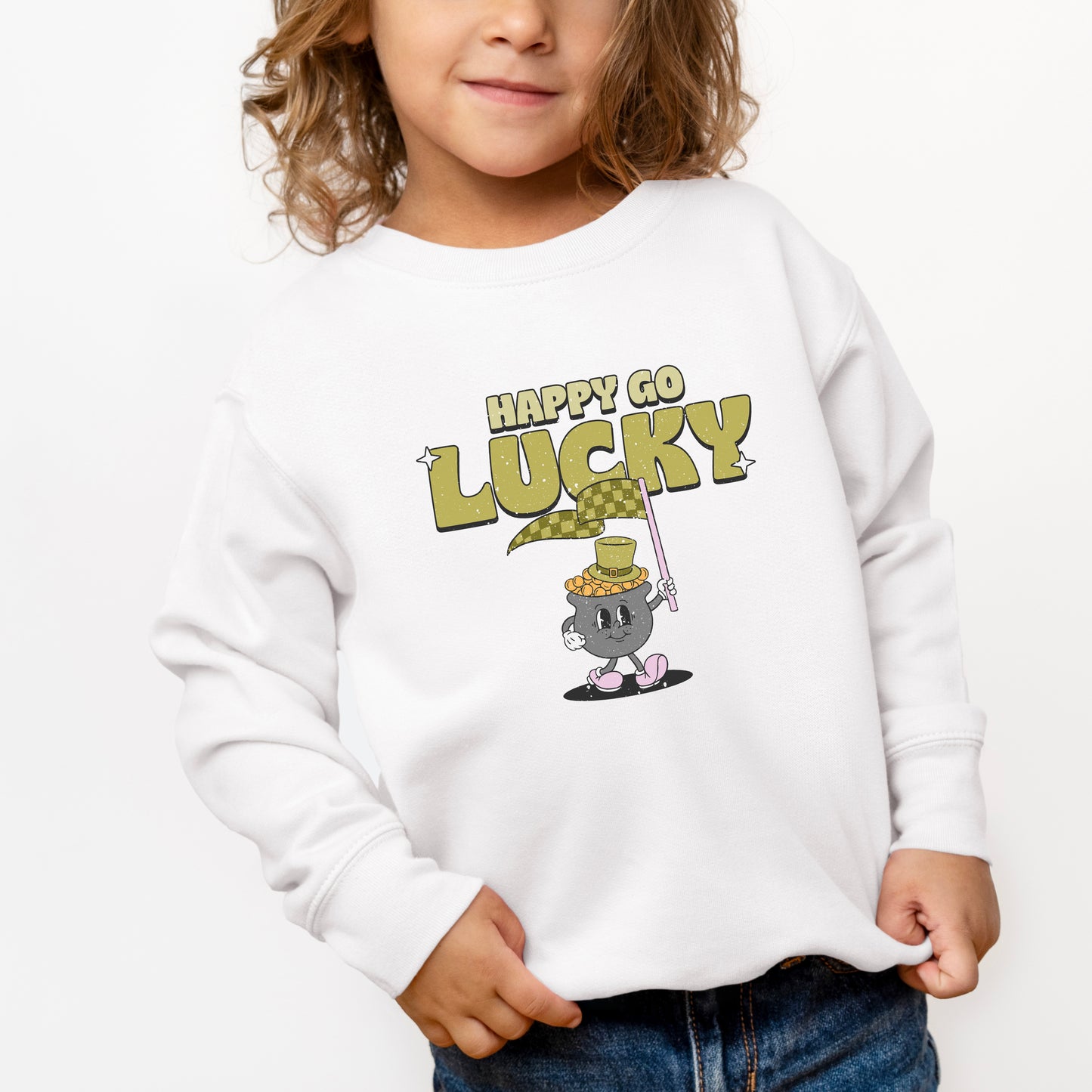 Happy Go Lucky Pot of Gold | Toddler Graphic Sweatshirt