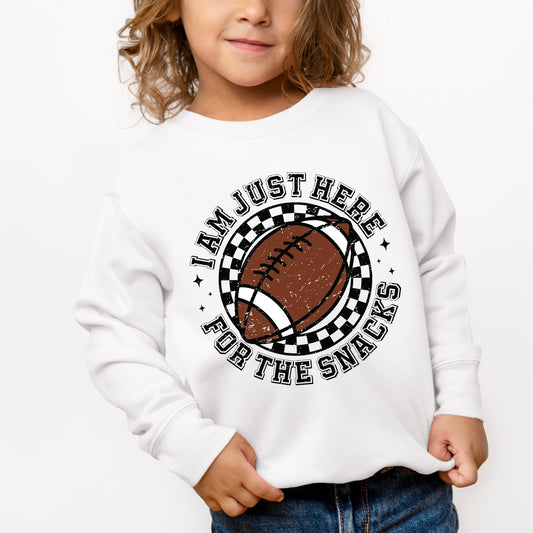 I Am Just Here For The Snacks | Toddler Graphic Sweatshirt