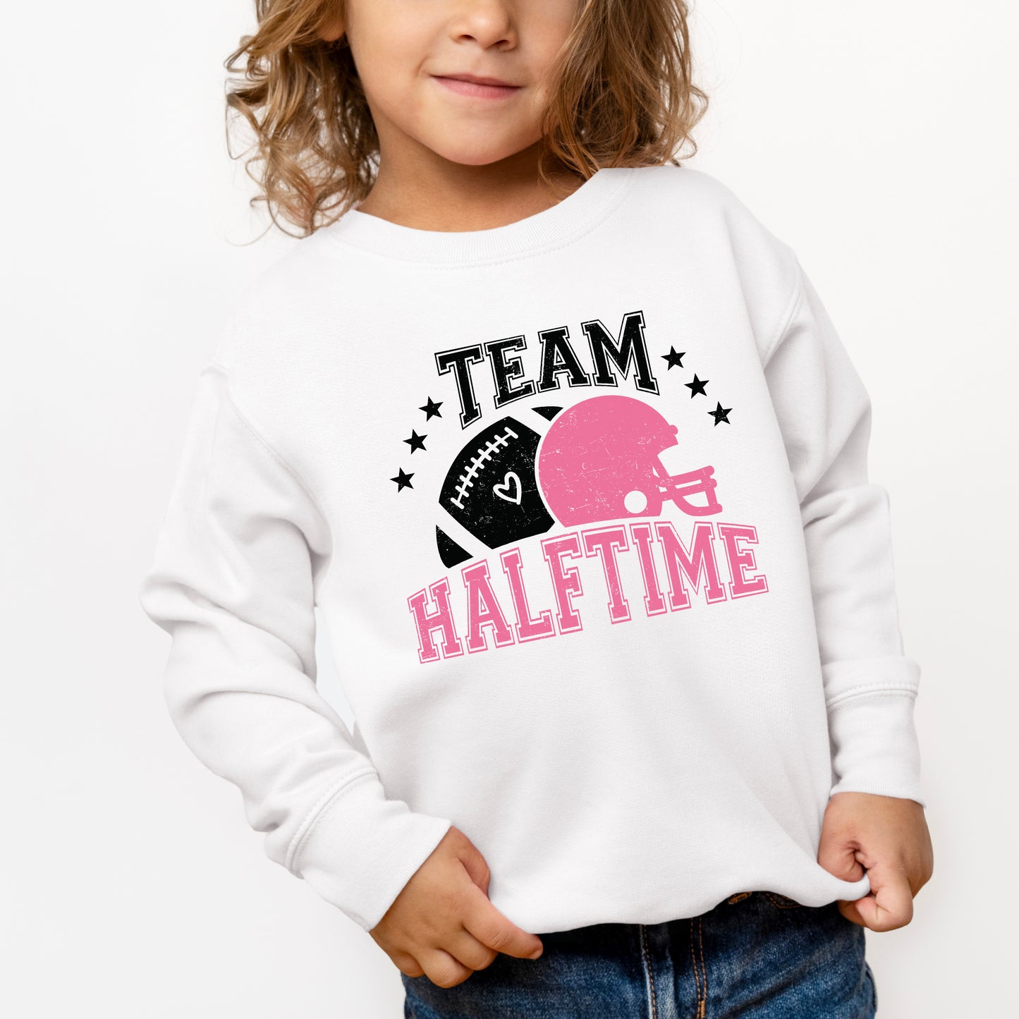 Team Halftime Distressed | Toddler Graphic Sweatshirt