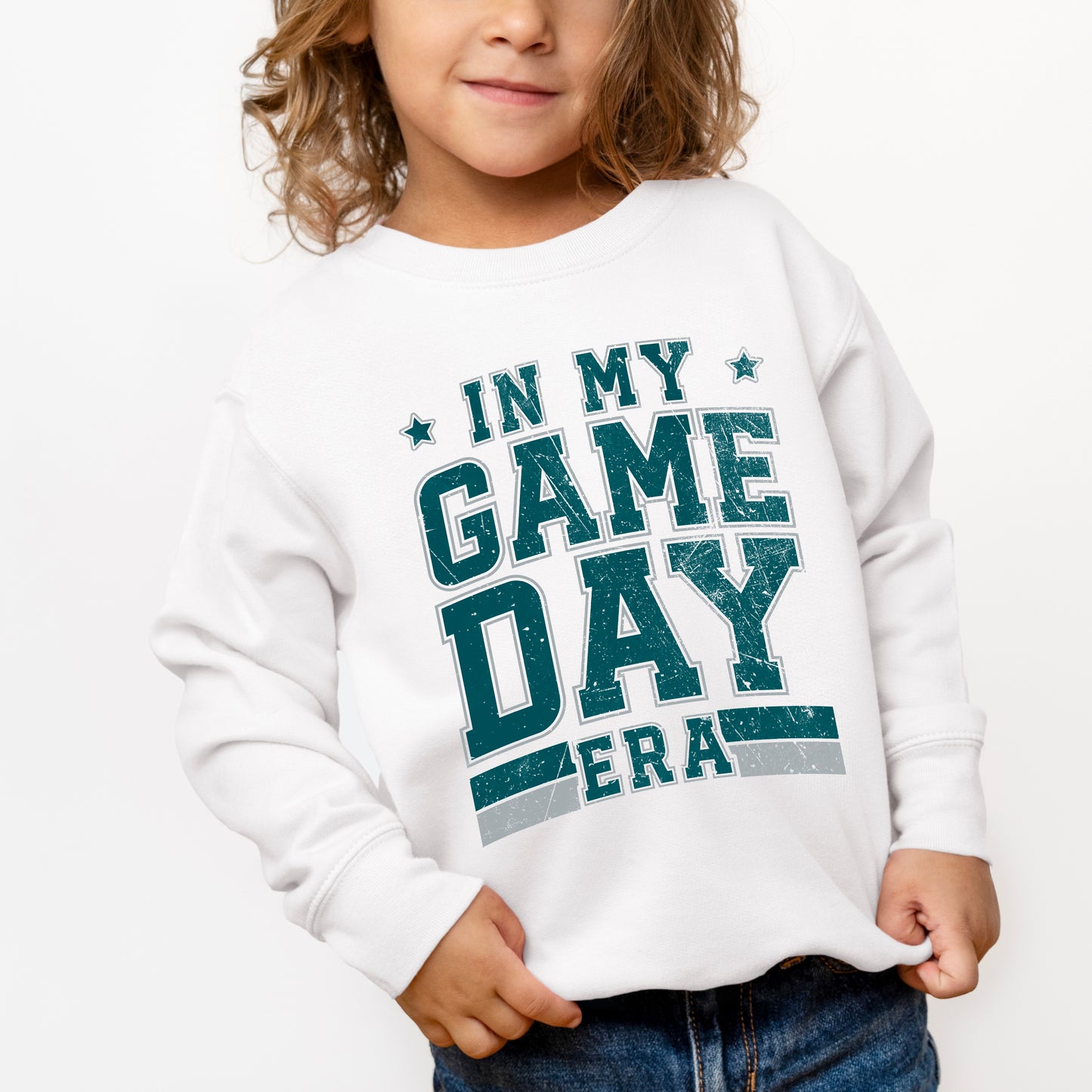 In My Game Day Era - Green | Toddler Graphic Sweatshirt