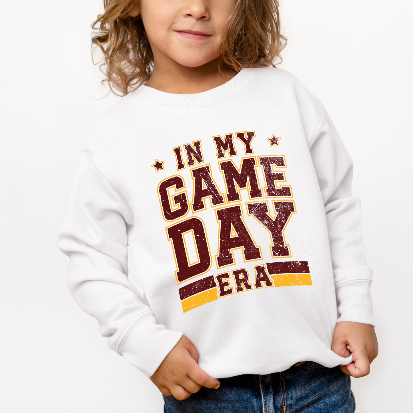 In My Game Day Era - Maroon | Toddler Graphic Sweatshirt