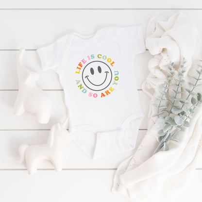 Life Is Cool | Baby Graphic Short Sleeve Onesie