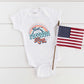 Let Freedom Ring Rainbow | Baby Graphic Short Sleeve Onesie