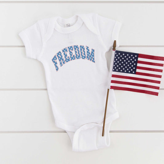 Retro Freedom Stars | Baby Graphic Short Sleeve Onesie