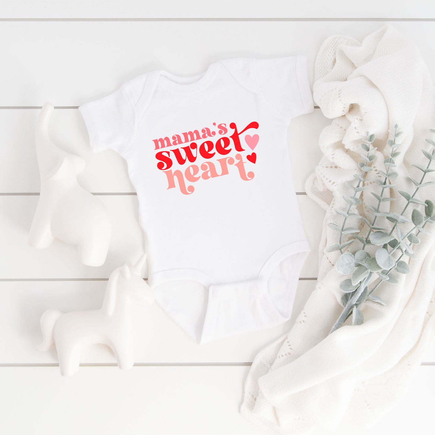 Pink Sweet Heart | Baby Graphic Short Sleeve Onesie