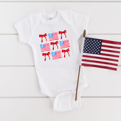 Coquette Flags Chart | Baby Graphic Short Sleeve Onesie