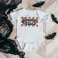 Checkered Spooky Vibes | Baby Graphic Short Sleeve Onesie