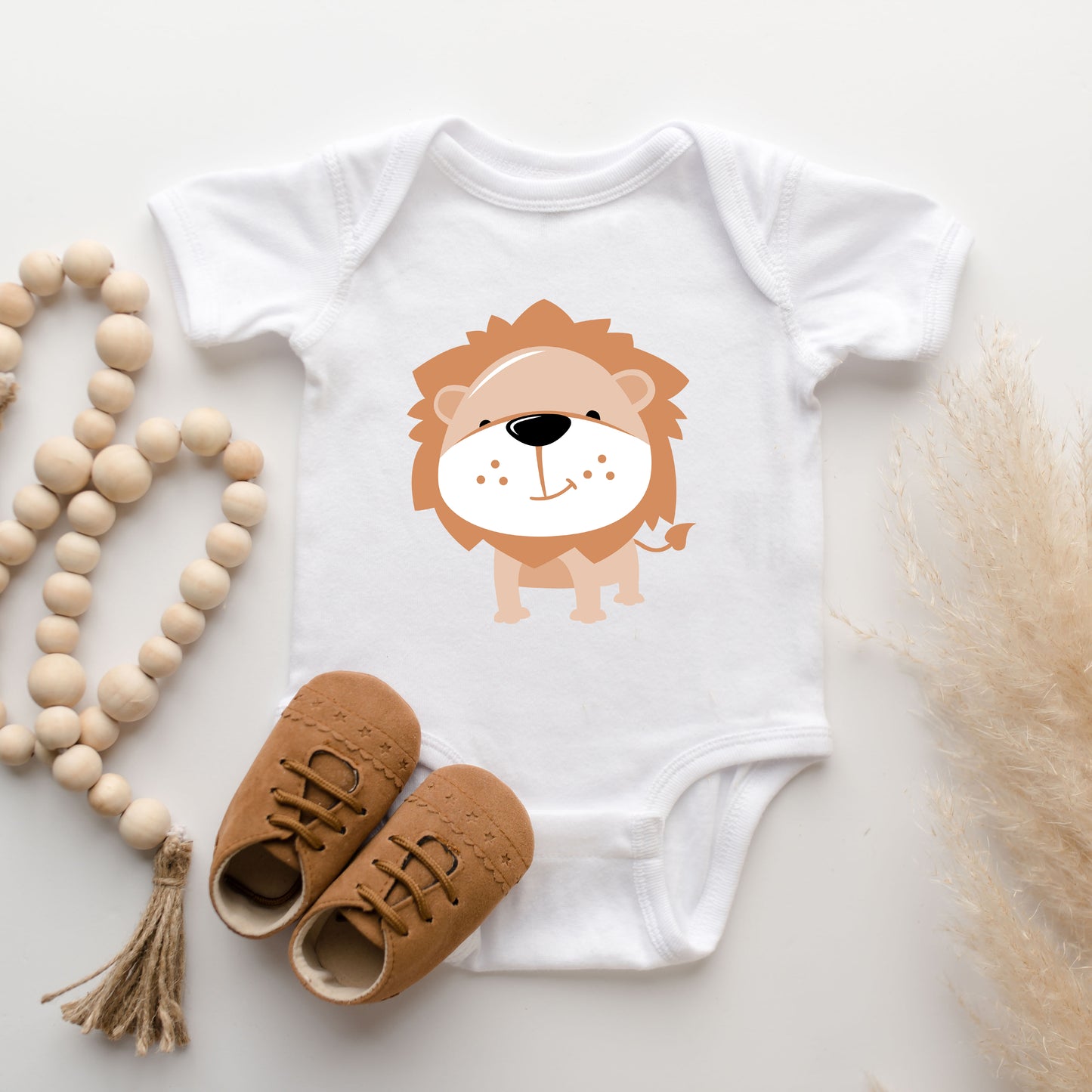 Lion Colorful | Baby Graphic Short Sleeve Onesie