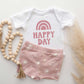 Happy Day Rainbow | Baby Graphic Short Sleeve Onesie