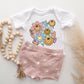 Flower Smiley Face | Baby Graphic Short Sleeve Onesie