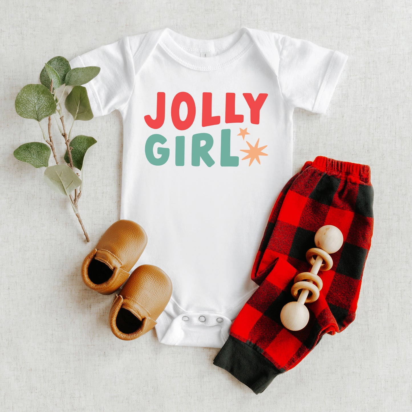 Jolly Girl Star | Baby Graphic Short Sleeve Onesie