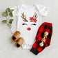 Reindeer Girl | Baby Graphic Short Sleeve Onesie