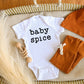 Baby Spice Typewriter | Baby Graphic Short Sleeve Onesie