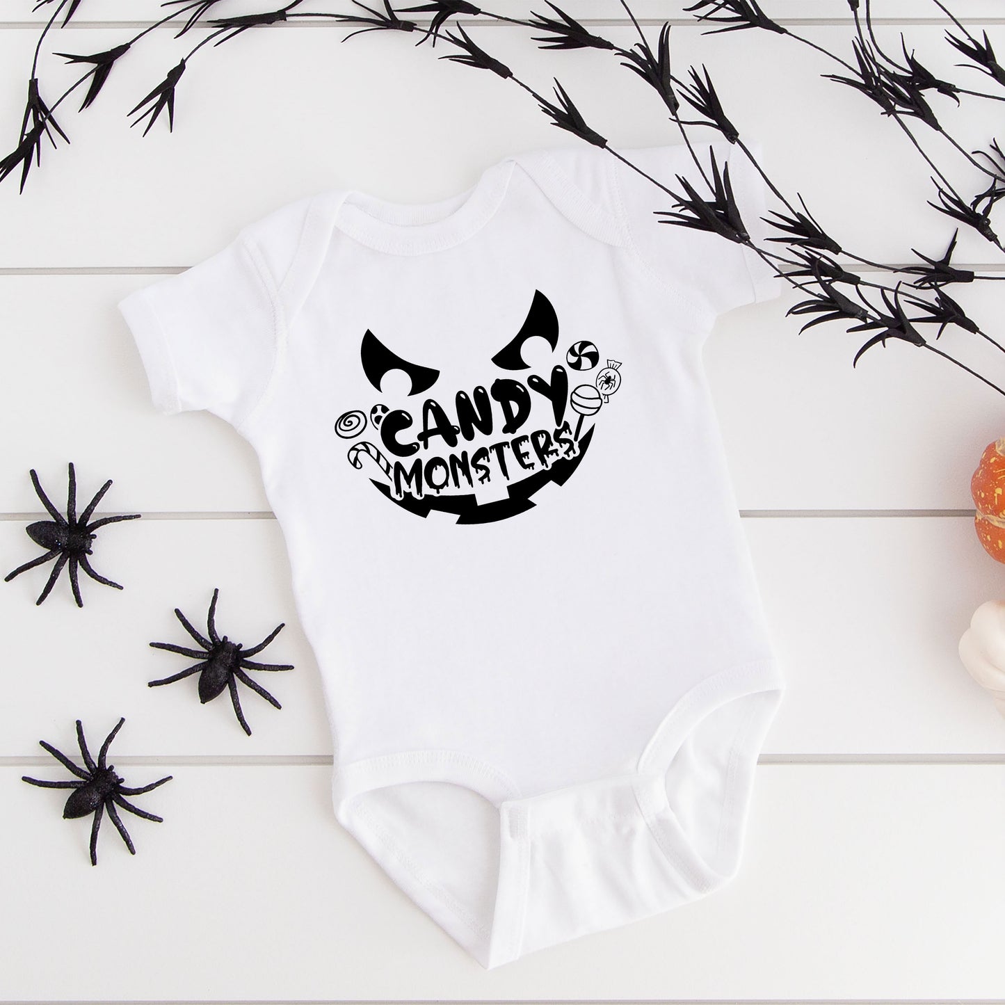 Candy Monster | Baby Graphic Short Sleeve Onesie