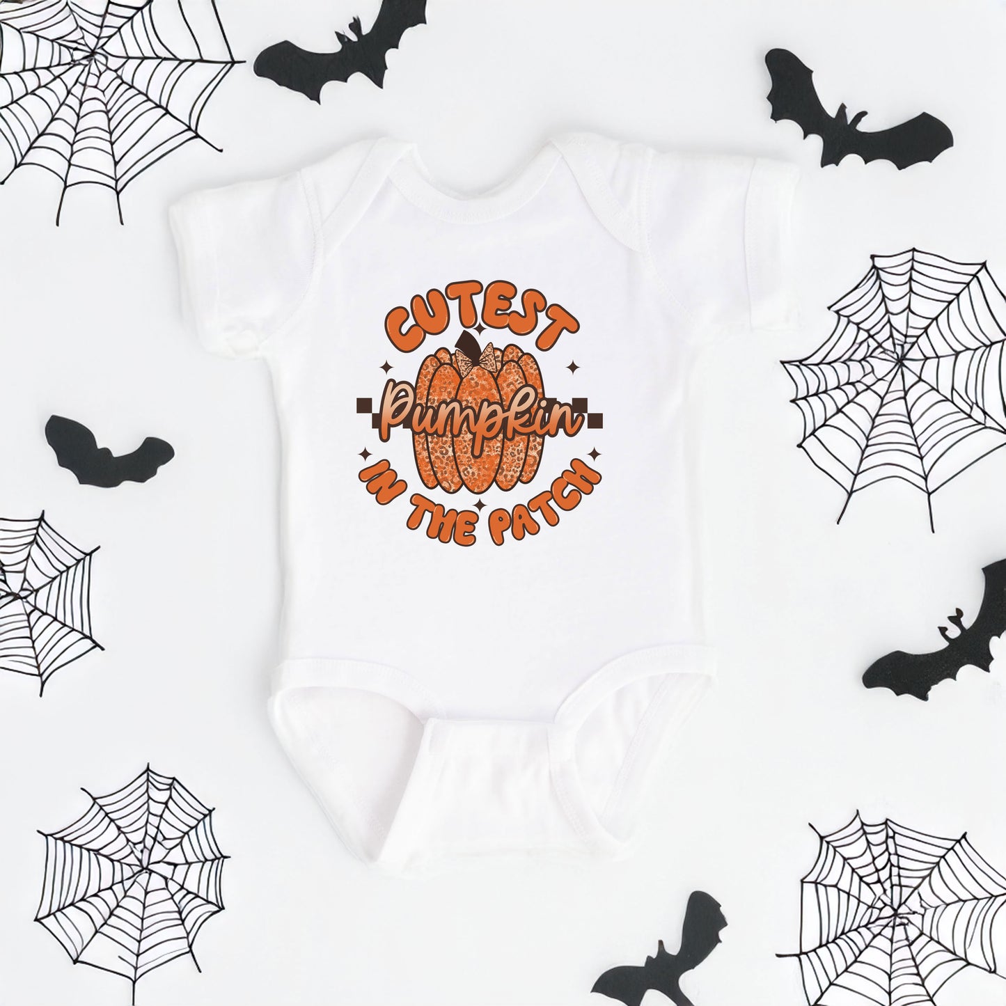 Cutest Pumpkin Leopard Print | Baby Graphic Short Sleeve Onesie