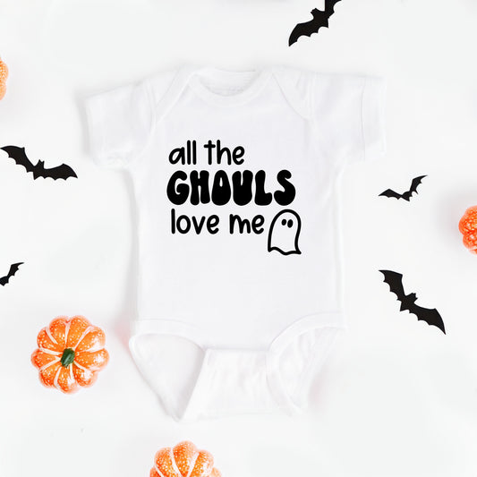 All The Ghouls Ghost | Baby Graphic Short Sleeve Onesie