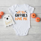 All The Ghouls Love Me Bats | Baby Graphic Short Sleeve Onesie