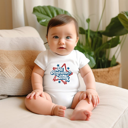 All American Baby | Baby Graphic Short Sleeve Onesie