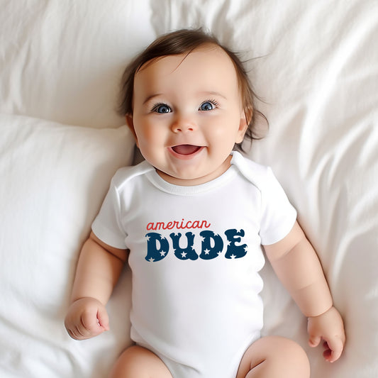 American Dude Stars | Baby Graphic Short Sleeve Onesie