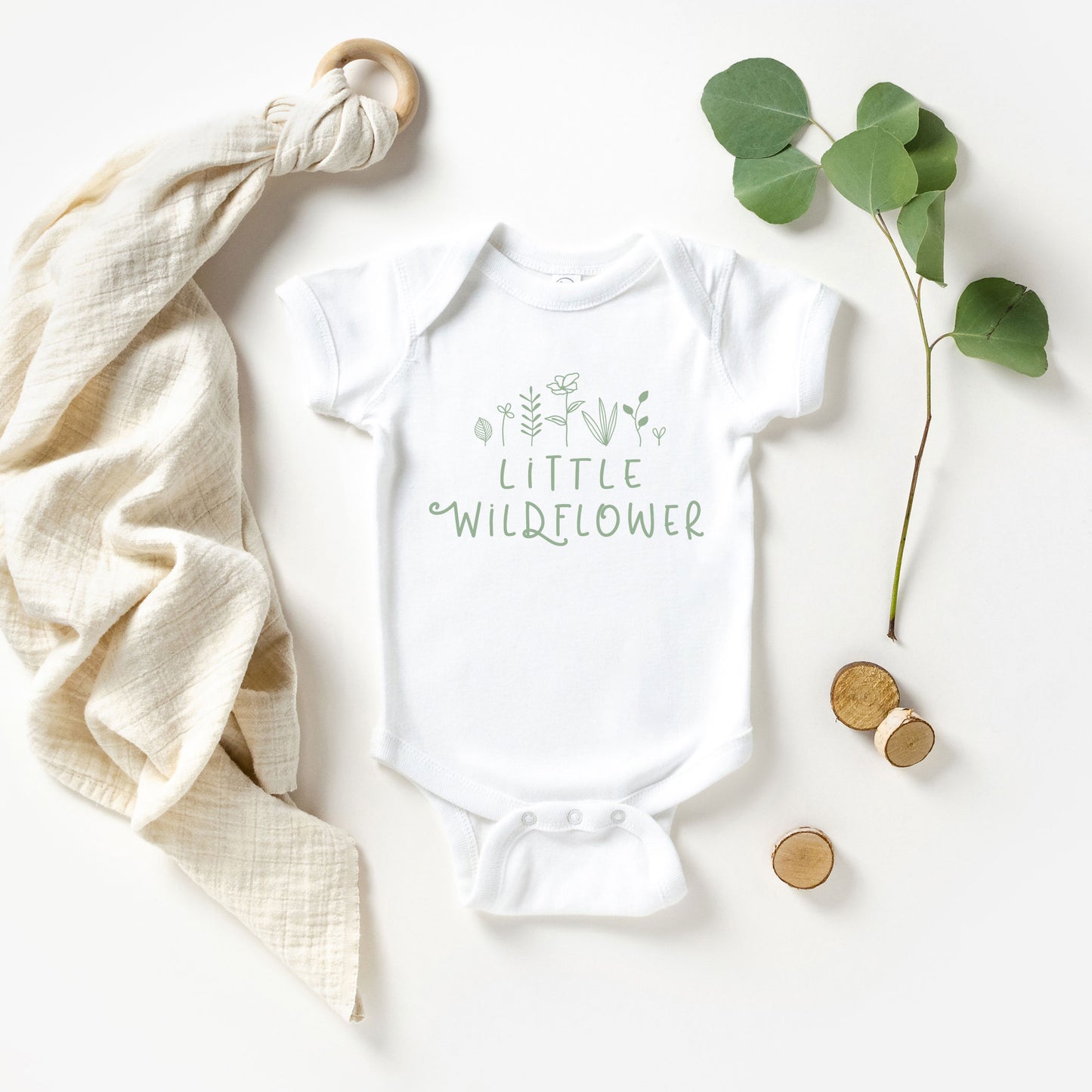 Little Wildflower Flowers | Baby Graphic Short Sleeve Onesie