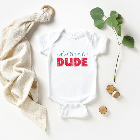 American Dude Pastel | Baby Graphic Short Sleeve Onesie