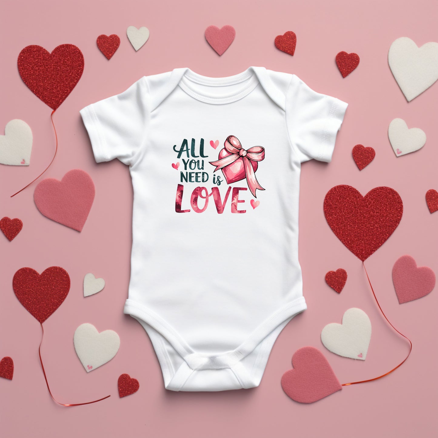 All You Need Is Love Coquette | Baby Graphic Short Sleeve Onesie