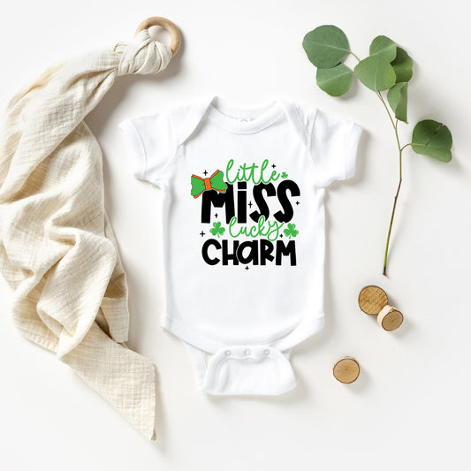 Little Miss Lucky Charm | Baby Graphic Short Sleeve Onesie