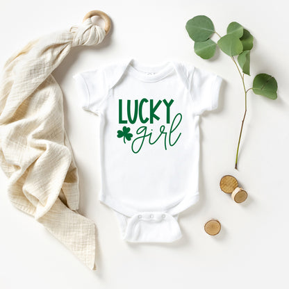 Lucky Girl | Baby Graphic Short Sleeve Onesie