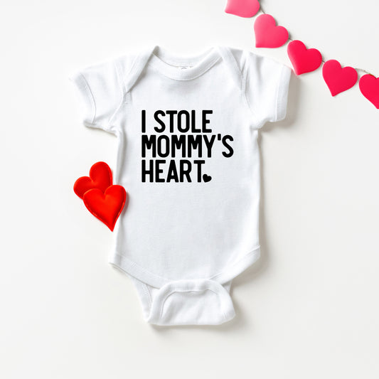 I Stole Mommy's Heart | Baby Graphic Short Sleeve Onesie