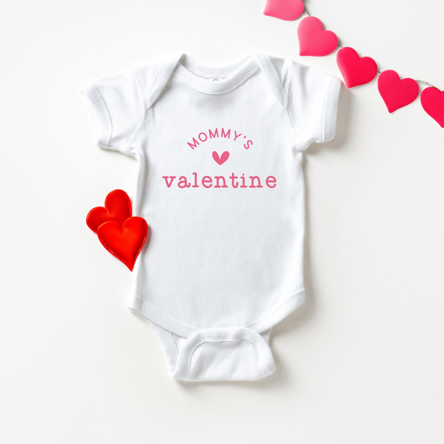 Mommy's Valentine | Baby Graphic Short Sleeve Onesie