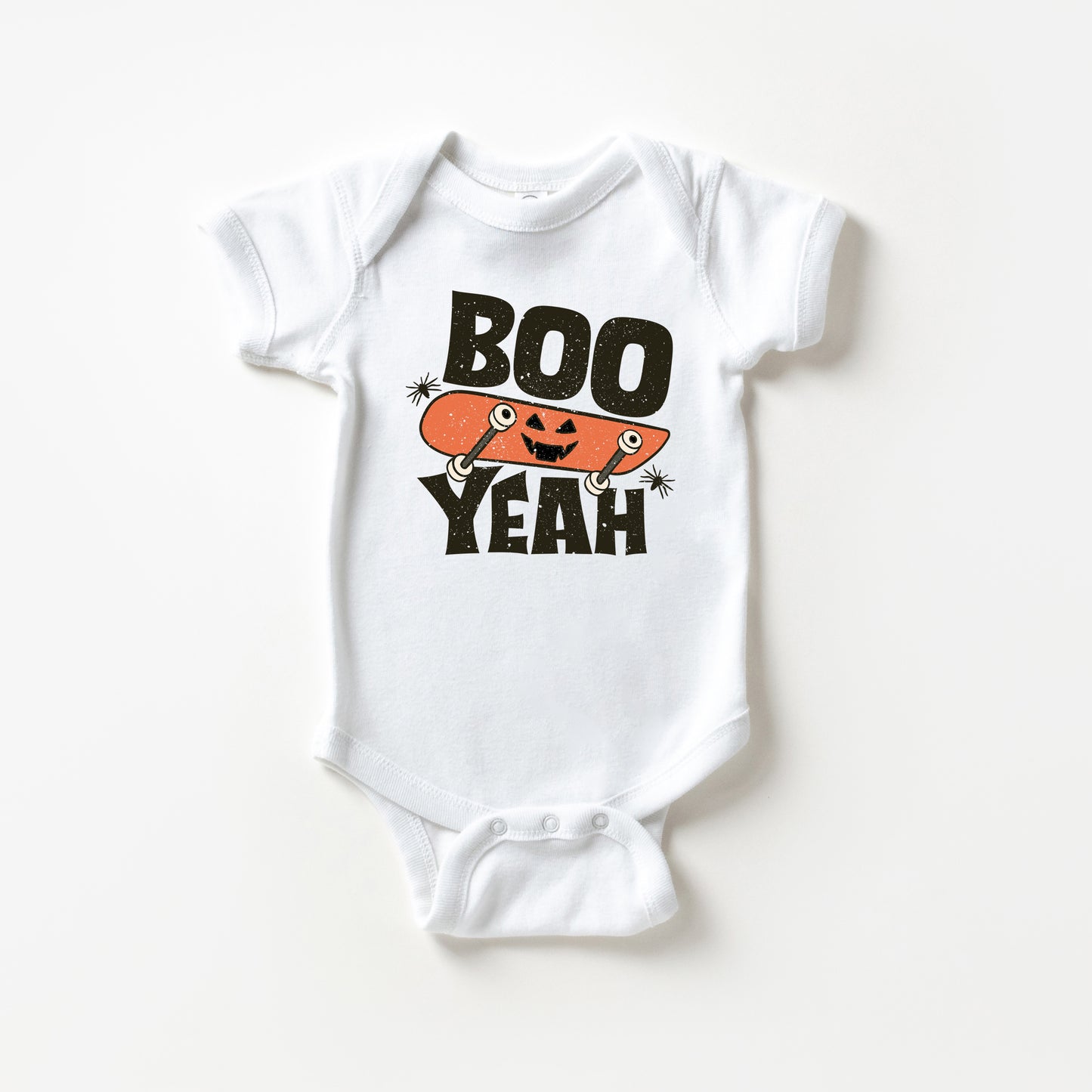 Boo Yeah Skateboard | Baby Graphic Short Sleeve Onesie