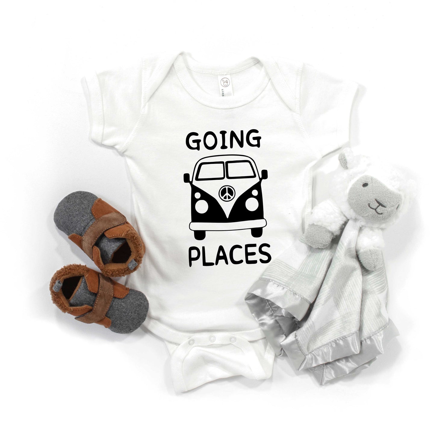 Going Places Van | Baby Graphic Short Sleeve Onesie