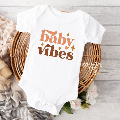 Boho Baby Vibes | Baby Graphic Short Sleeve Onesie