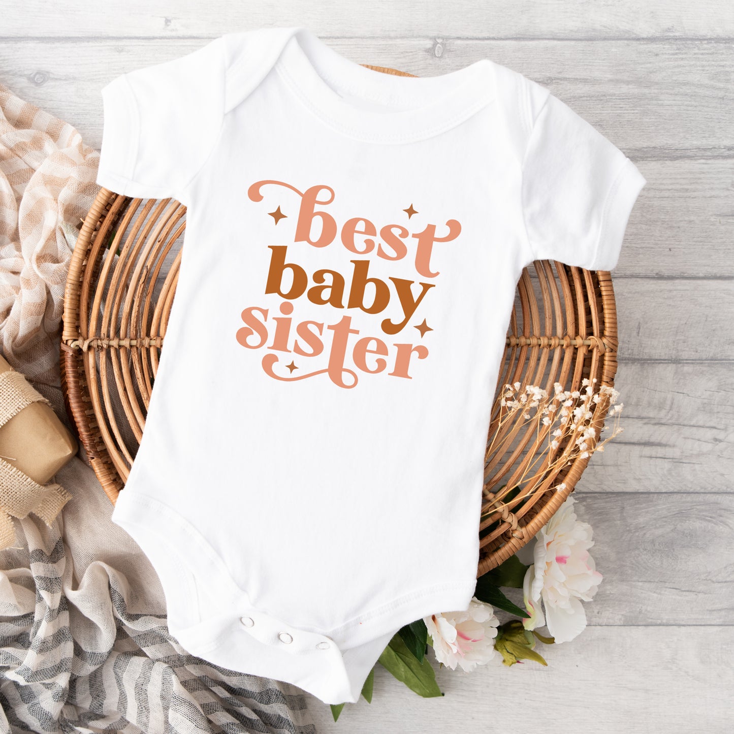 Best Baby Sister | Baby Graphic Short Sleeve Onesie