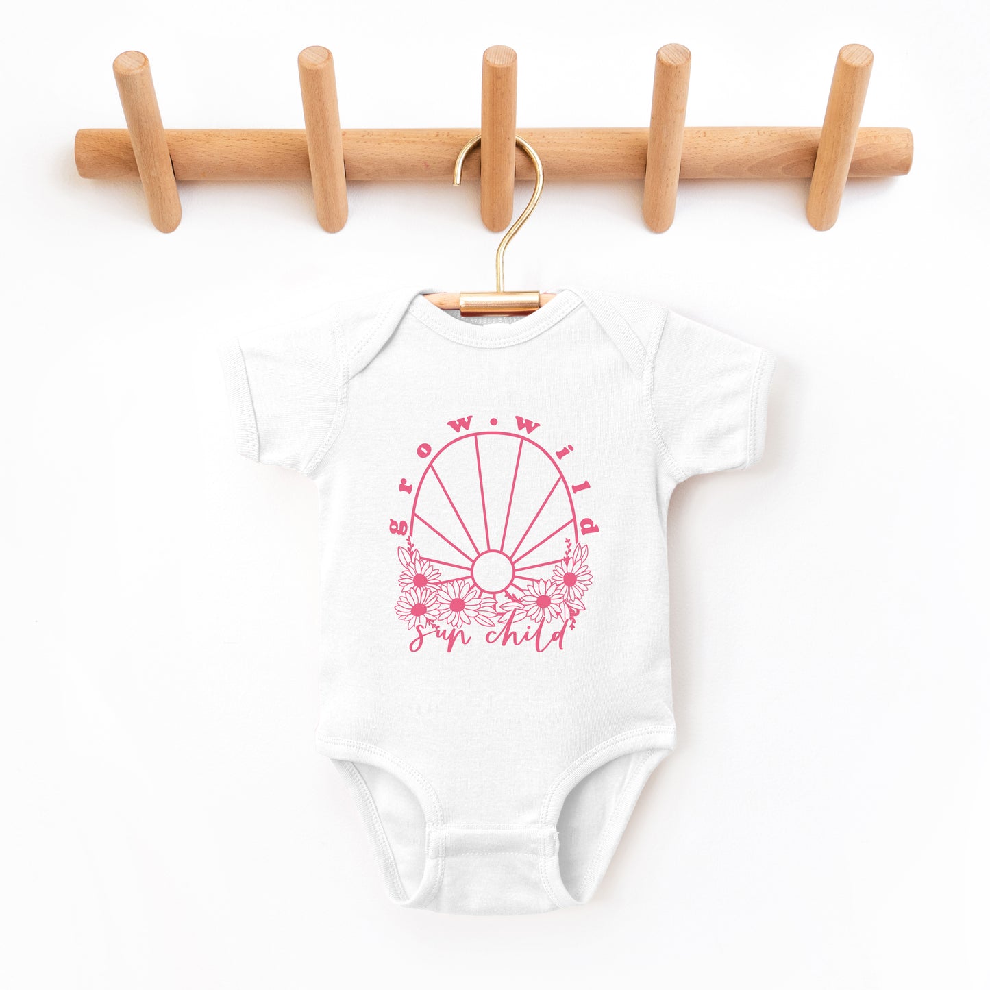 Grow Wild Sun Child | Baby Graphic Short Sleeve Onesie