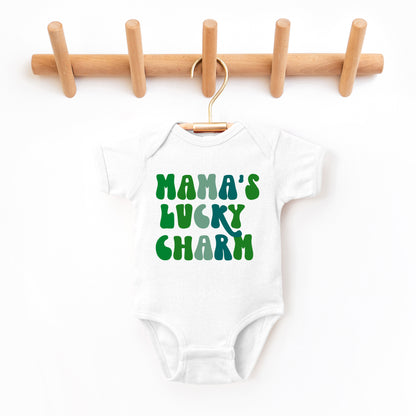 Mama's Lucky Charm | Baby Graphic Short Sleeve Onesie