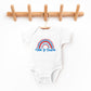 Free To Shine Rainbow | Baby Graphic Short Sleeve Onesie