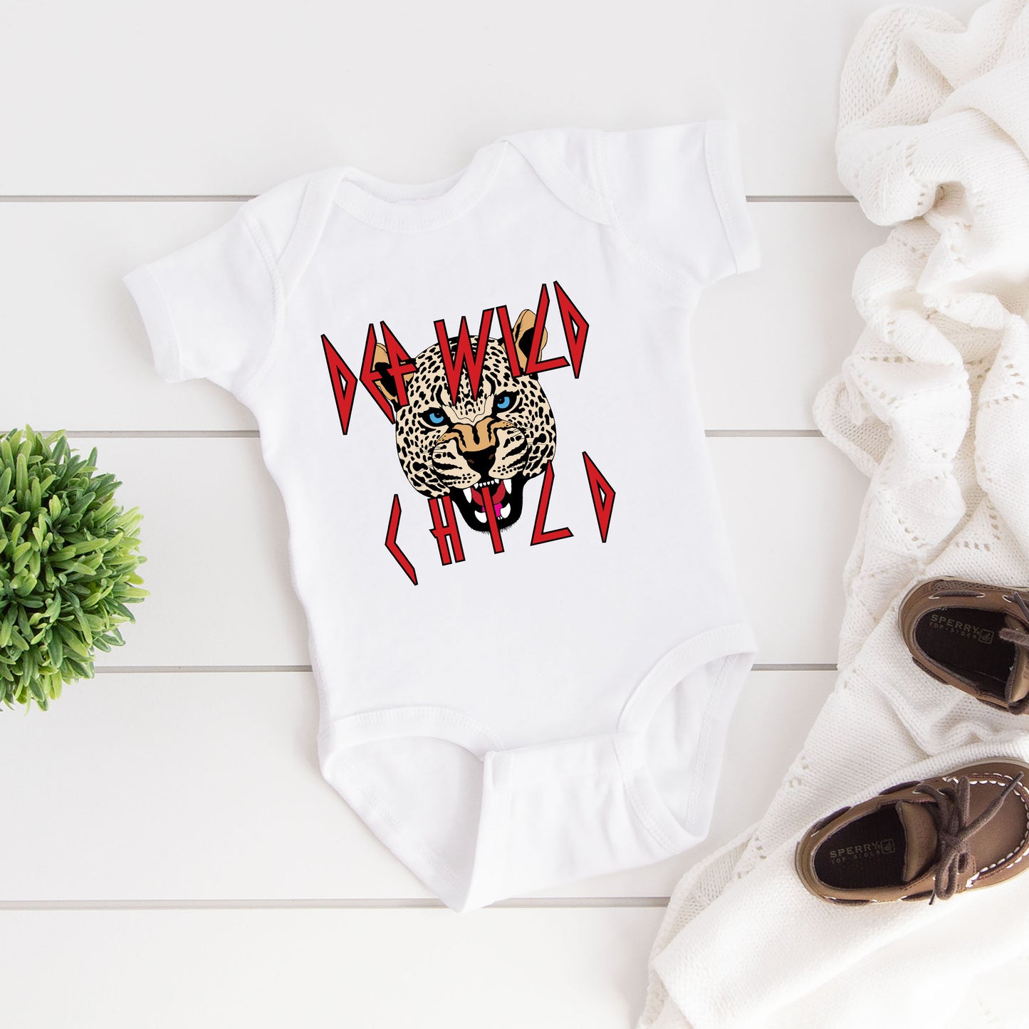 Def Wild Child | Baby Graphic Short Sleeve Onesie