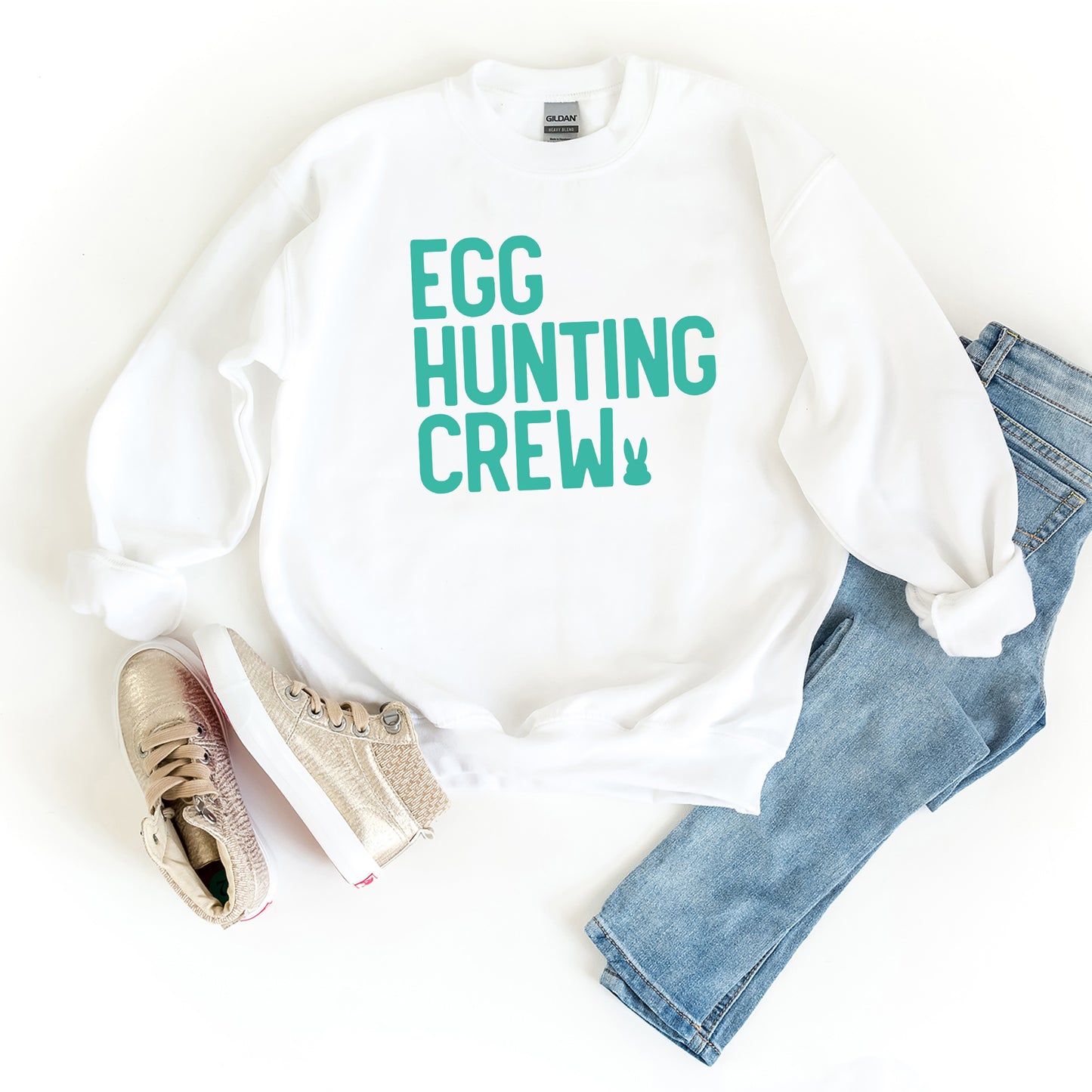 Egg Hunting Crew Bunny | Youth Graphic Sweatshirt